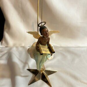 Thomas Blackshear's Wings of Praise Angel Figurine Resin Vintage Collectibles